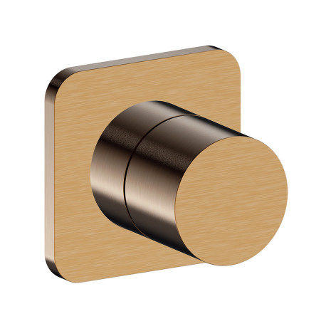 Inverseur blade encastre complet 2 sorties or rose brosse - CRISTINA ONDYNA BA68334P 