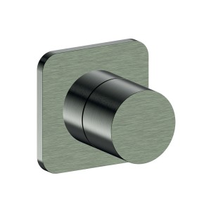 Inverseur blade encastre complet 2 sorties chrome noir bross - CRISTINA ONDYNA BA68375 