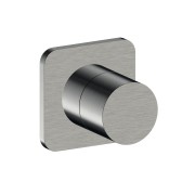 Inverseur blade encastre complet 2 sorties metal brosse - CRISTINA ONDYNA BA68377 