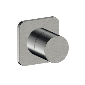 Inverseur blade encastre complet 2 sorties metal brosse - CRISTINA ONDYNA BA68377 