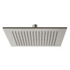 Pomme de douche slim laiton carre 25 cm inox - CRISTINA ONDYNA SD25028 