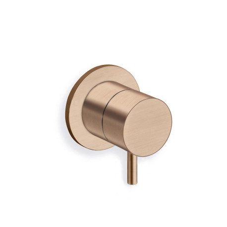 Mitigeur douche triverde encastre complet or rose brosse  - CRISTINA ONDYNA TV63834P 