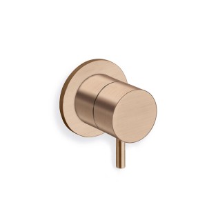 Mitigeur douche triverde encastre complet or rose brosse  - CRISTINA ONDYNA TV63834P 