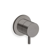 Mitigeur douche triverde encastre complet chrome noir brosse - CRISTINA ONDYNA TV63875 