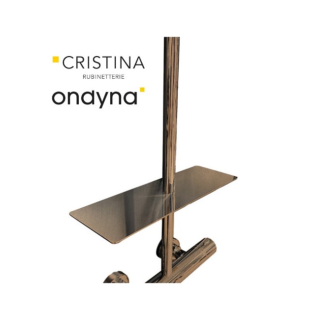 Porte savon pour colonnes cristina or rose brosse - CRISTINA ONDYNA AB00334P 