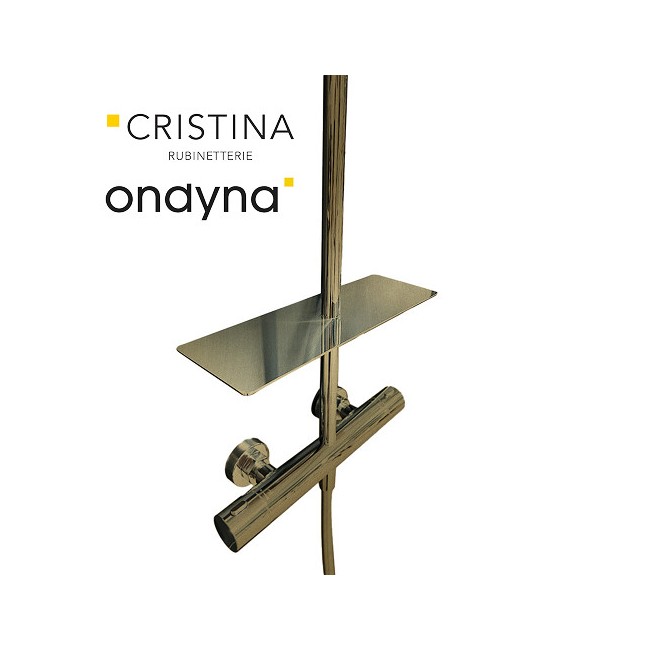Porte savon pour colonnes cristina or brosse - CRISTINA ONDYNA AB00396P 