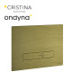 Plaque de commande pour wc suspendu vieux bronze mat - CRISTINA ONDYNA AC10093