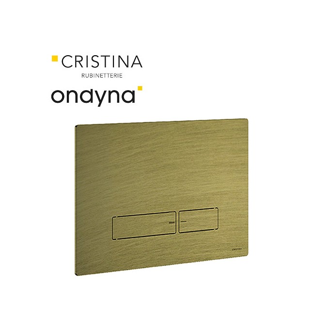 Plaque pour wc suspendu vieux bronze mat - CRISTINA ONDYNA AC10093 