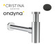 Siphon de lavabo laiton black mat - CRISTINA ONDYNA AC39013