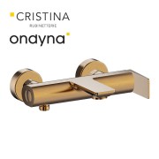 Mitigeur bain douche mural or rose brosse - CRISTINA ONDYNA BA10734P 