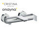Mitigeur bain douche mural chromé - CRISTINA ONDYNA BA10751