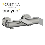Mitigeur bain douche mural metal brosse - CRISTINA ONDYNA BA10777 