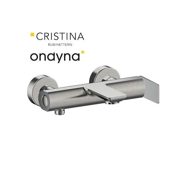 Mitigeur bain douche mural metal brosse - CRISTINA ONDYNA BA10777 