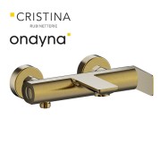 Mitigeur bain douche mural or brosse - CRISTINA ONDYNA BA10796P 