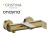 Mitigeur bain douche mural or brosse - CRISTINA ONDYNA BA10796P