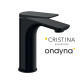Mitigeur lavabo regular blade avec vidage up&down black mat - CRISTINA ONDYNA BA22013