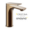Mitigeur lavabo regular blade ac vidage up&d or rose brosse - CRISTINA ONDYNA BA22034P