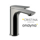 Mitigeur lavabo regular blade ac vidage up&down metal brosse - CRISTINA ONDYNA BA22077