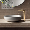 Mitigeur lavabo haut avec vidage up&down or rose brosse - CRISTINA ONDYNA BA22234P