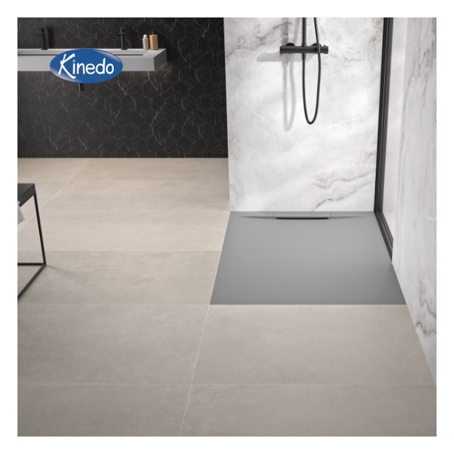 Receveur extra-plat 140x90 Kineline BPC Gris pierre - KINEDO RD2005P