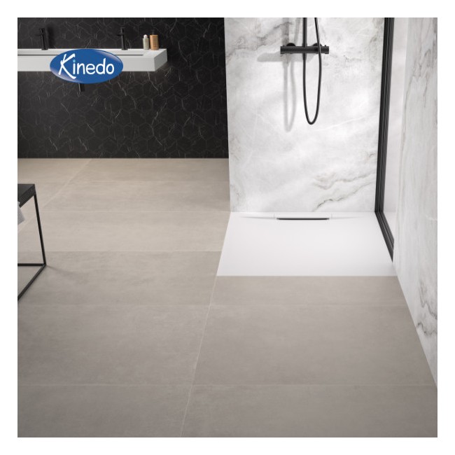 Receveur extra-plat 90x90 Kineline BPC blanc - KINEDO RD321 