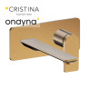 Façade mitigeur lavabo encastré bec de 225 mm or rose brosse - CRISTINA ONDYNA BA25834P