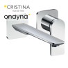Façade lavabo mitigeur large 2 trous chromé - CRISTINA ONDYNA BA25951