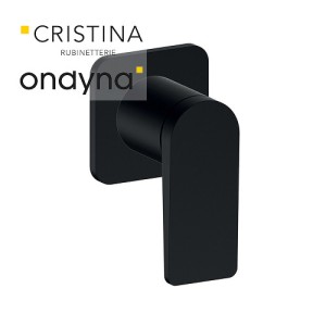 Mitigeur douche blade  encastre complet black mat - CRISTINA ONDYNA BA63813 