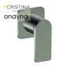 Mitigeur douche blade encastre complet chrome noir brosse - CRISTINA ONDYNA BA63875