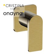 Mitigeur douche blade  encastre complet or brosse - CRISTINA ONDYNA BA63896P 