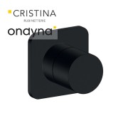 Inverseur blade encastre complet 2 sorties black mat  - CRISTINA ONDYNA BA68313 