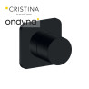 Inverseur blade encastre complet 2 sorties black mat - CRISTINA ONDYNA BA68313 