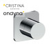 Inverseur blade encastre complet 2 sorties chrome - CRISTINA ONDYNA BA68351