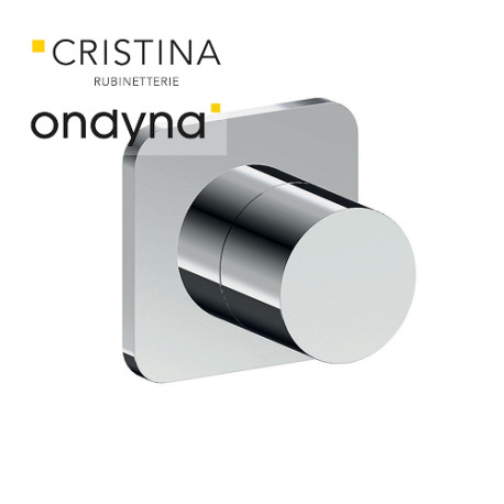 Inverseur blade encastre complet 2 sorties chrome - CRISTINA ONDYNA BA68351 