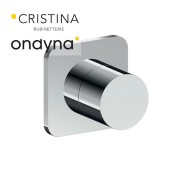 Inverseur blade encastre complet 2 sorties chrome  - CRISTINA ONDYNA BA68351 