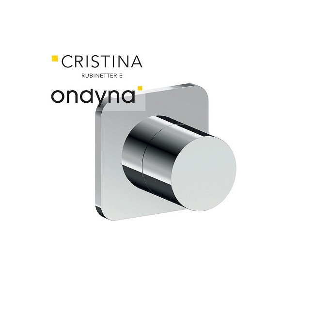 Inverseur blade encastre complet 2 sorties chrome  - CRISTINA ONDYNA BA68351 