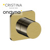 Inverseur blade encastre complet 2 sortiesor brosse - CRISTINA ONDYNA BA68396P 