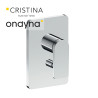 Façade douche encastree mitigeur 2 sorties chromé - CRISTINA ONDYNA BA68951 