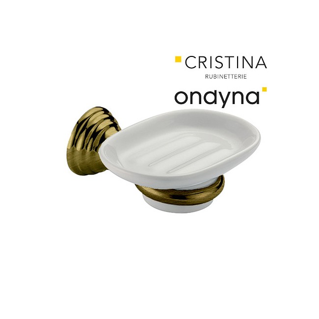 Porte savon museo ceramique vieux bronze - CRISTINA ONDYNA CA12293 