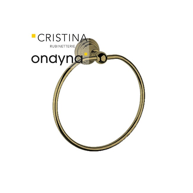 Porte serviette museo anneau carre vieux bronze - CRISTINA ONDYNA CA20793 