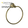 Porte serviette museo anneau carre vieux bronze - CRISTINA ONDYNA CA20793