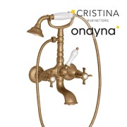 Bain/douche chambord + accessoires vieux bronze mat - CRISTINA ONDYNA CH10293 