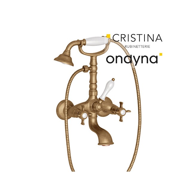 Bain/douche chambord + accessoires vieux bronze mat - CRISTINA ONDYNA CH10293 