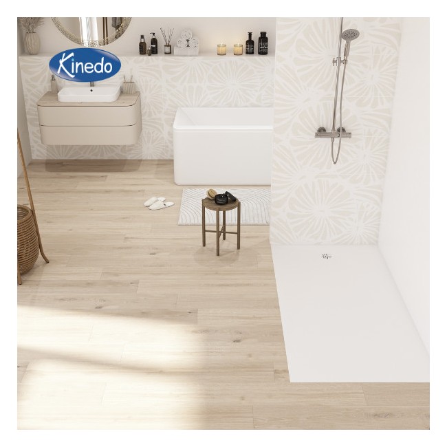 Receveur extra-plat 180X100 Kinesurf Nova Blanc anti dérapant - KINEDO RD1254AD