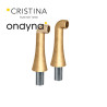 2 colonnettes hautes 130 mm mm3/4" vieux bronze mat - CRISTINA ONDYNA CH16093 