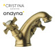 Mélangeur lavabo chambord vieux bronze mat + vidage - CRISTINA ONDYNA CH10893