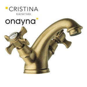 Lavabo chambord vieux bronze mat + vidage - CRISTINA ONDYNA CH10893 