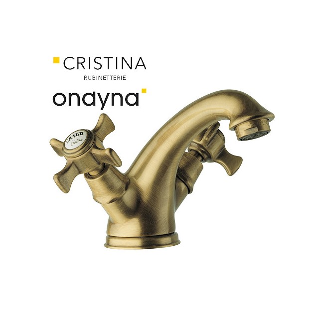 Lavabo chambord vieux bronze mat + vidage - CRISTINA ONDYNA CH10893 