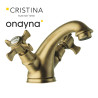 Mélangeur lavabo chambord vieux bronze mat + vidage - CRISTINA ONDYNA CH10893
