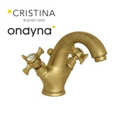 Lavabo chambord large vieux bronze mat+ vidage - CRISTINA ONDYNA CH21293 